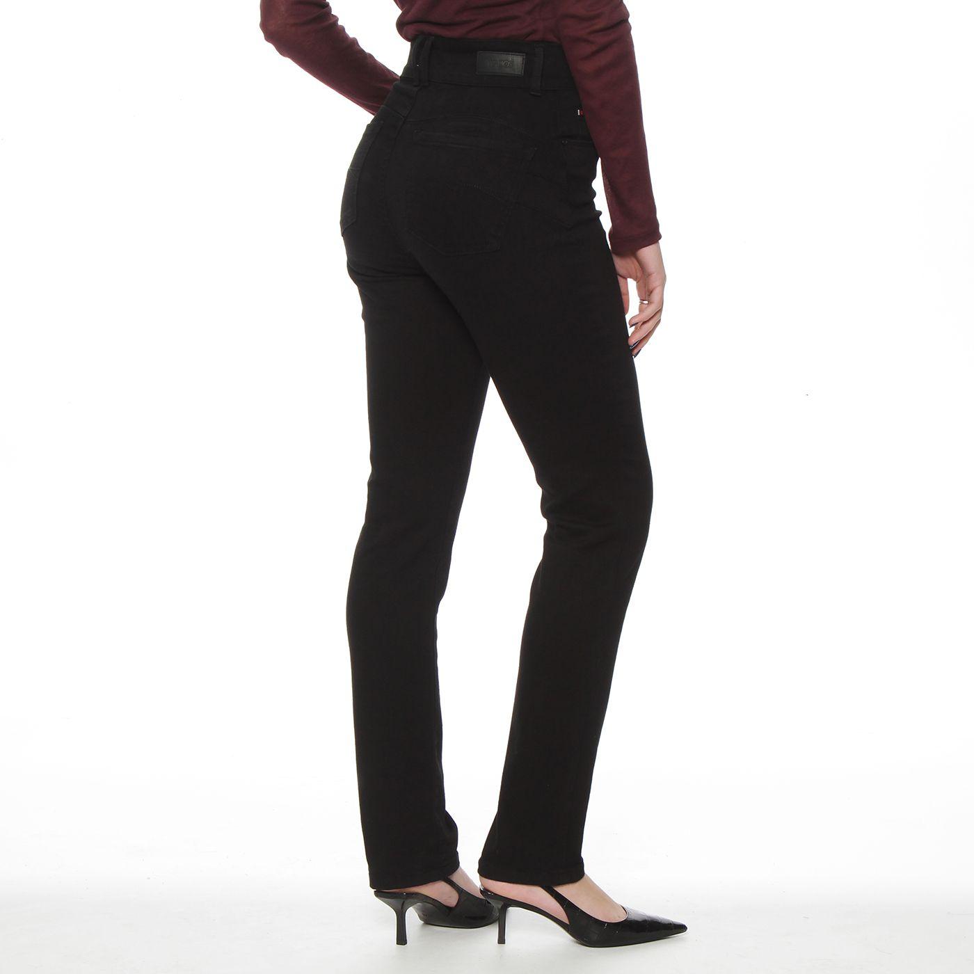 Jeans Push Up Pitillo Tiro Alto Pretina Media 2 Botones-1