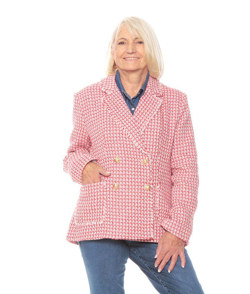 Blazer Manga Larga Fantasia Cruzado Con Bolsillos-0