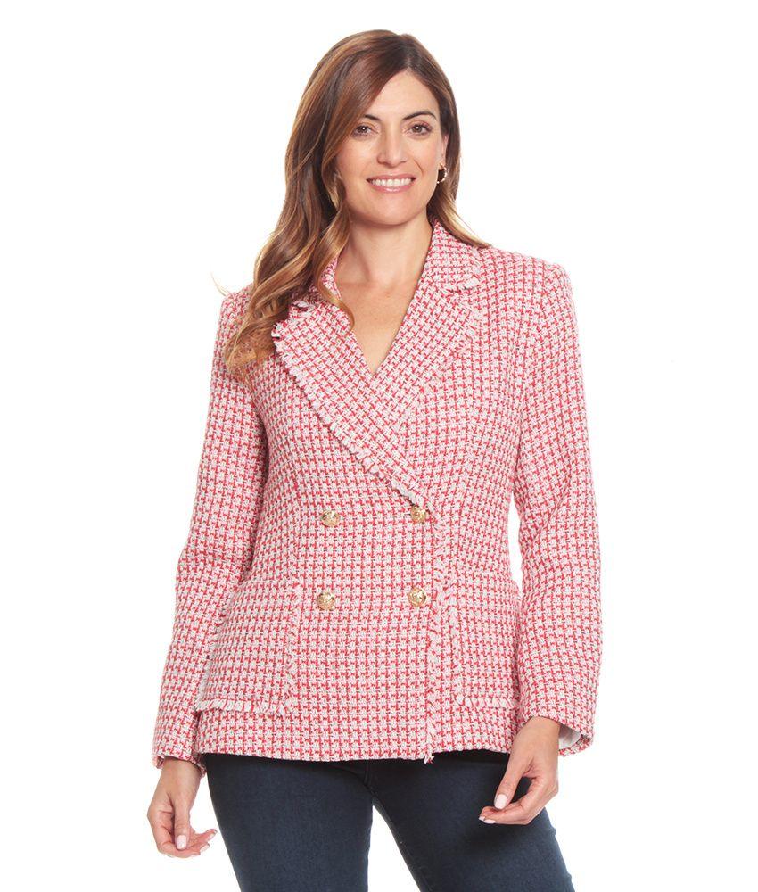 Blazer Manga Larga Fantasia Cruzado Con Bolsillos-1