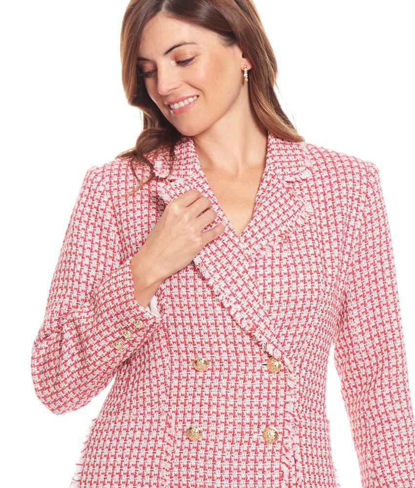 Blazer Manga Larga Fantasia Cruzado Con Bolsillos-3