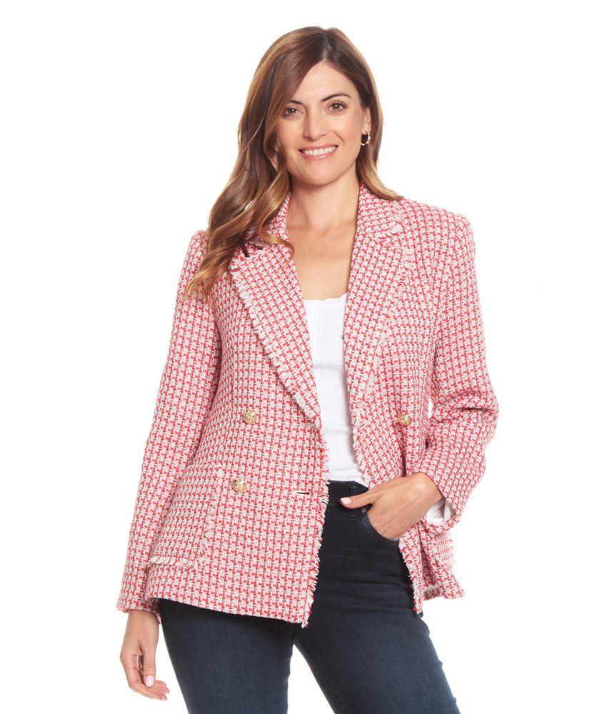 Blazer Manga Larga Fantasia Cruzado Con Bolsillos-5