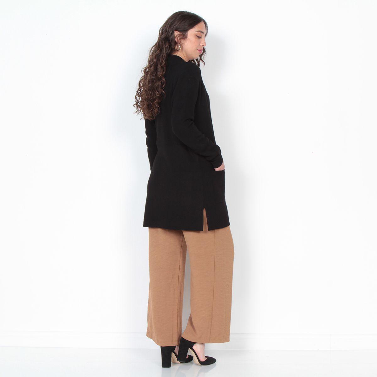 Chaleco Manga Larga Con Bolsillos-5