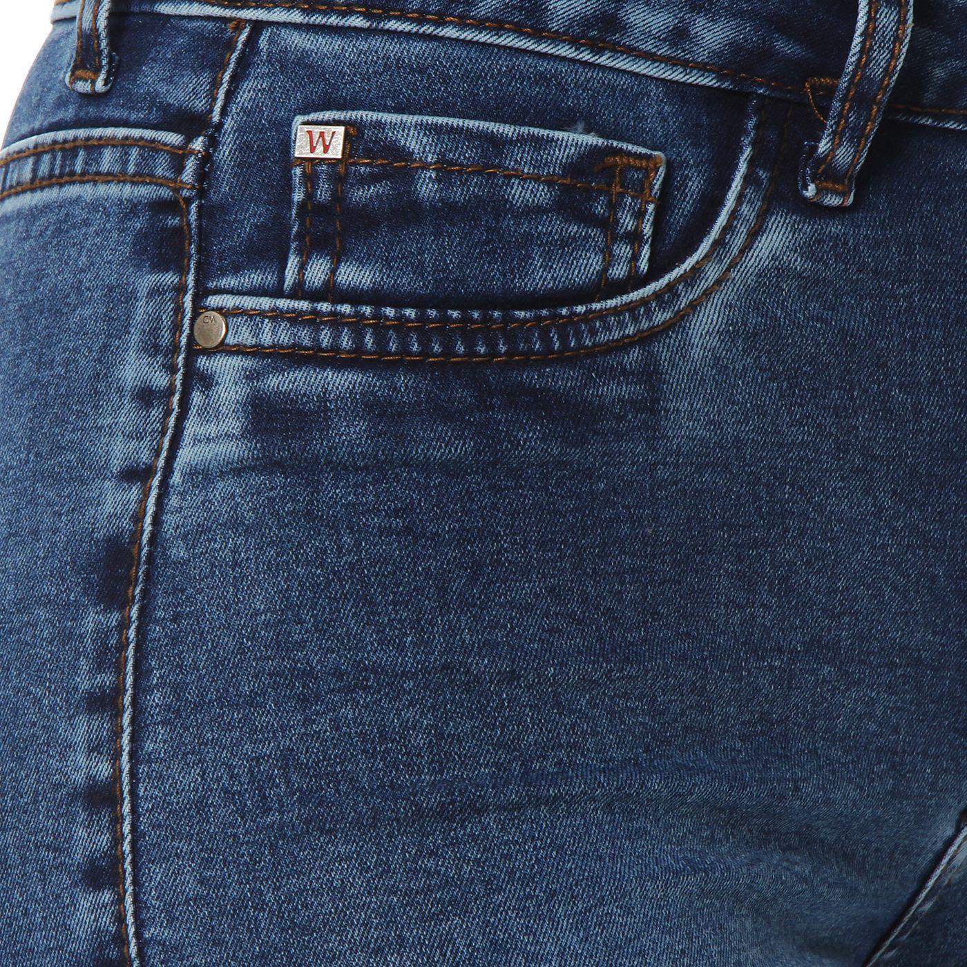 Jeans Flare Tiro Medio  Pretina Basica 1 Boton-6