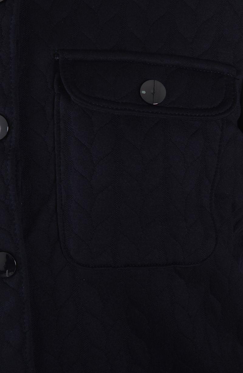 Blusa Manga Larga Abotonada En Delantero Con Bolsillo Y Tapeta-6