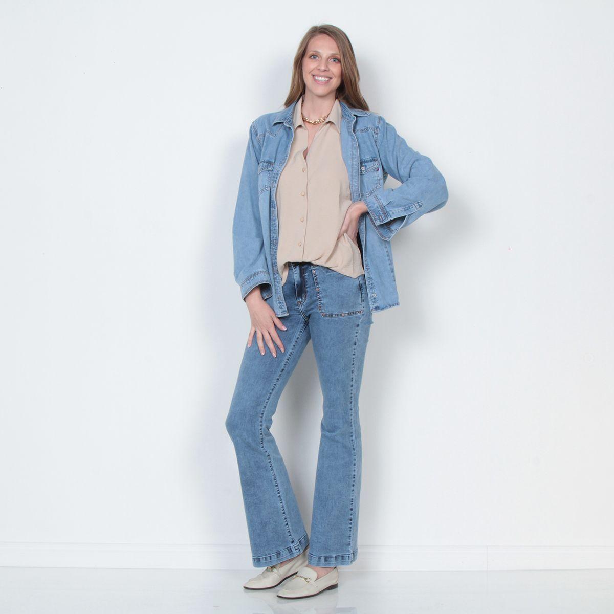 Blusa Manga Larga Abotonada En El Delatero Y Pu?o Elastido-5