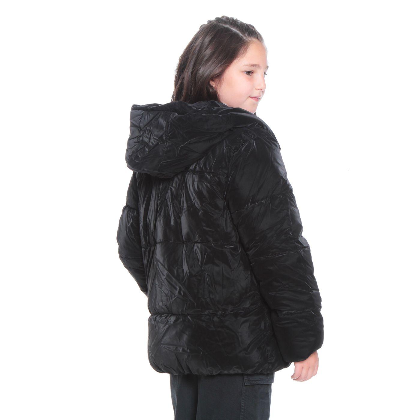 Parka Nina Manga Larga Con Bolsillo Y Capucha-1