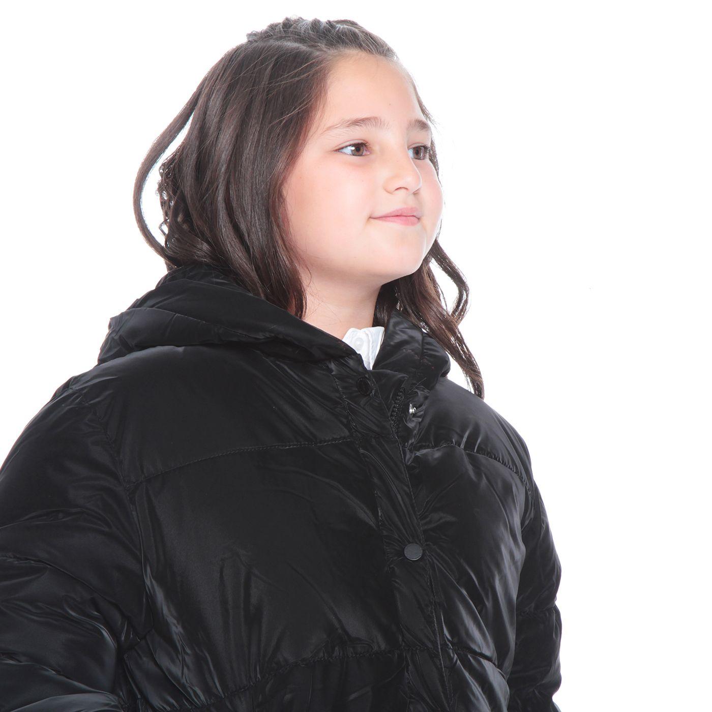 Parka Nina Manga Larga Con Bolsillo Y Capucha-4