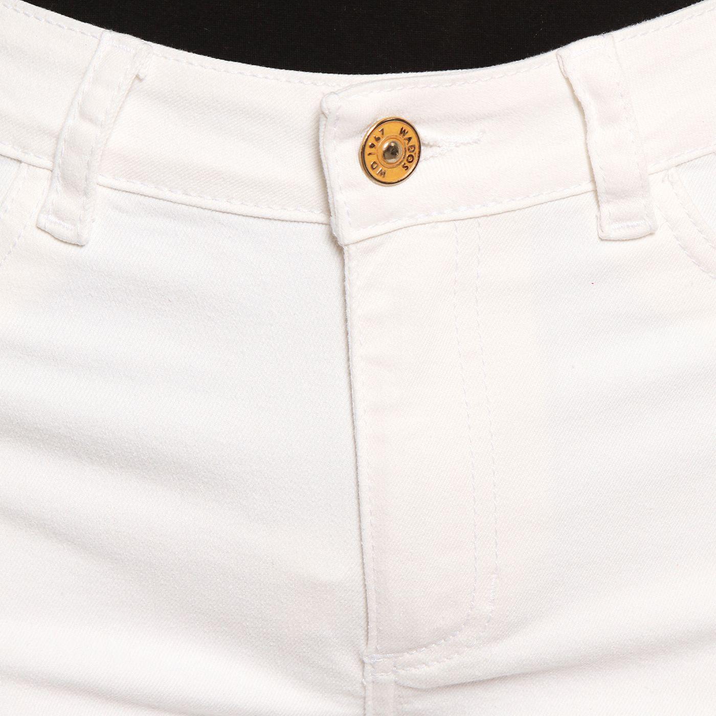 Jeans Recto Tiro Alto Push In Push Up Pretina Basica Con Un Boton-6