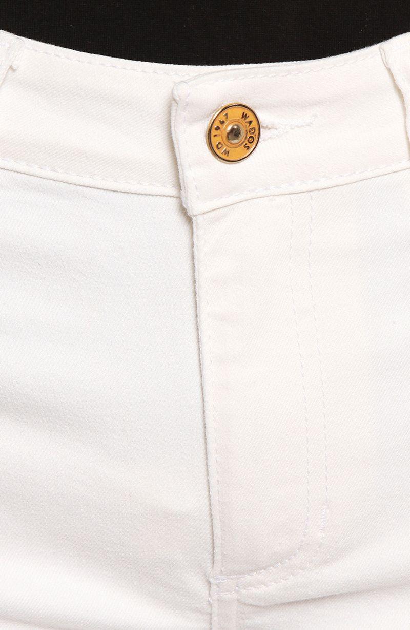 Jeans Recto Tiro Alto Push In Push Up Pretina Basica Con Un Boton-7