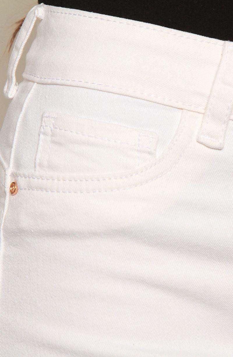 Jeans Recto Tiro Alto Push In Push Up Pretina Basica Con Un Boton-8