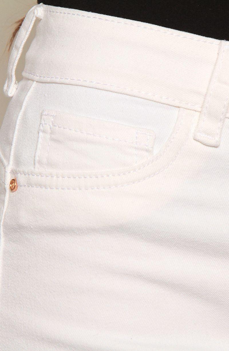 Jeans Recto Tiro Alto Push In Push Up Pretina Basica Con Un Boton-8