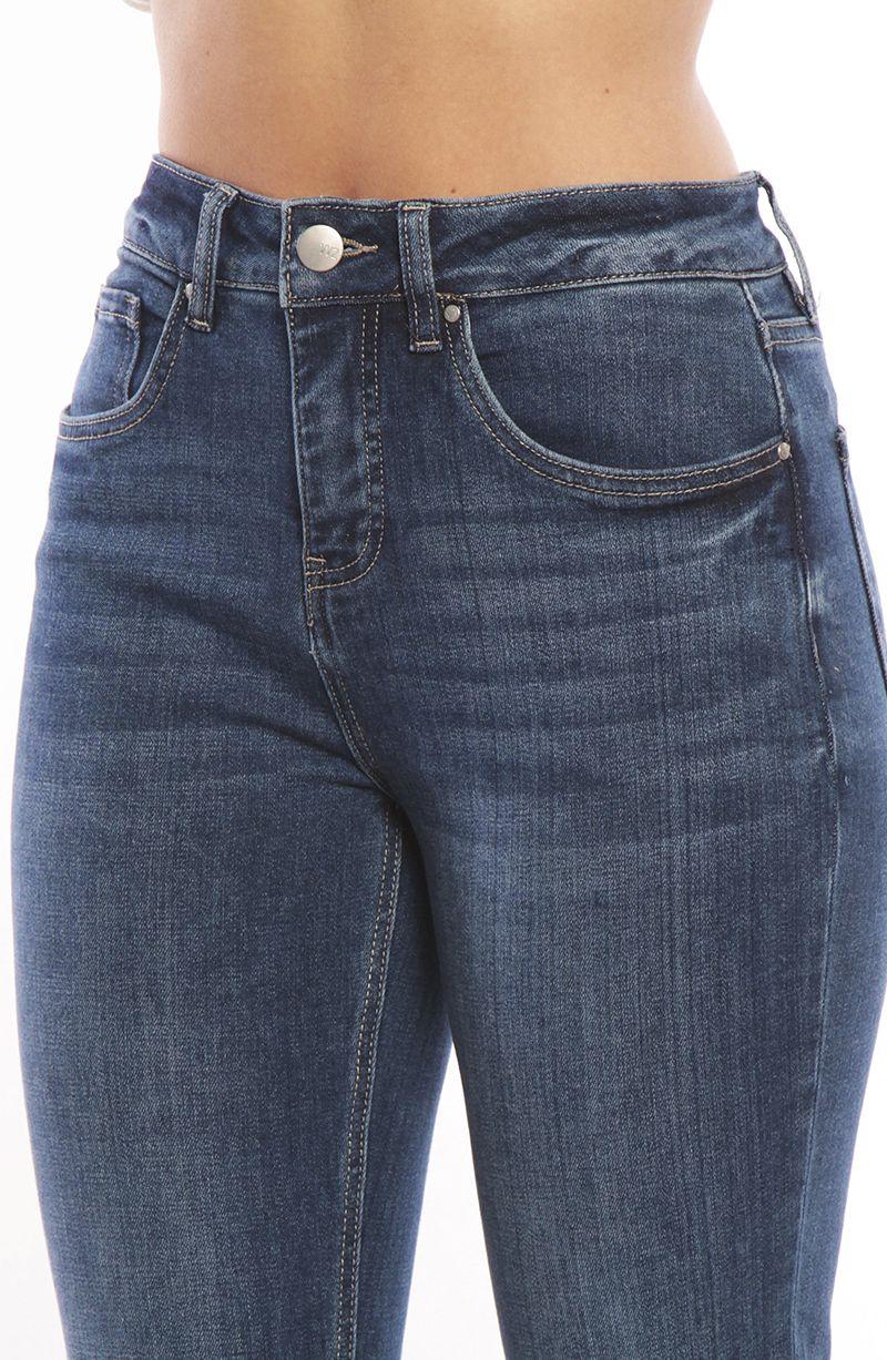 Jeans Recto Pretina Basica 1 Boton  Tiro Alto-1