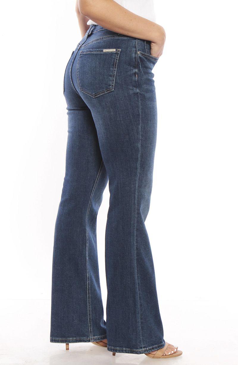 Jeans Recto Pretina Basica 1 Boton  Tiro Alto-2