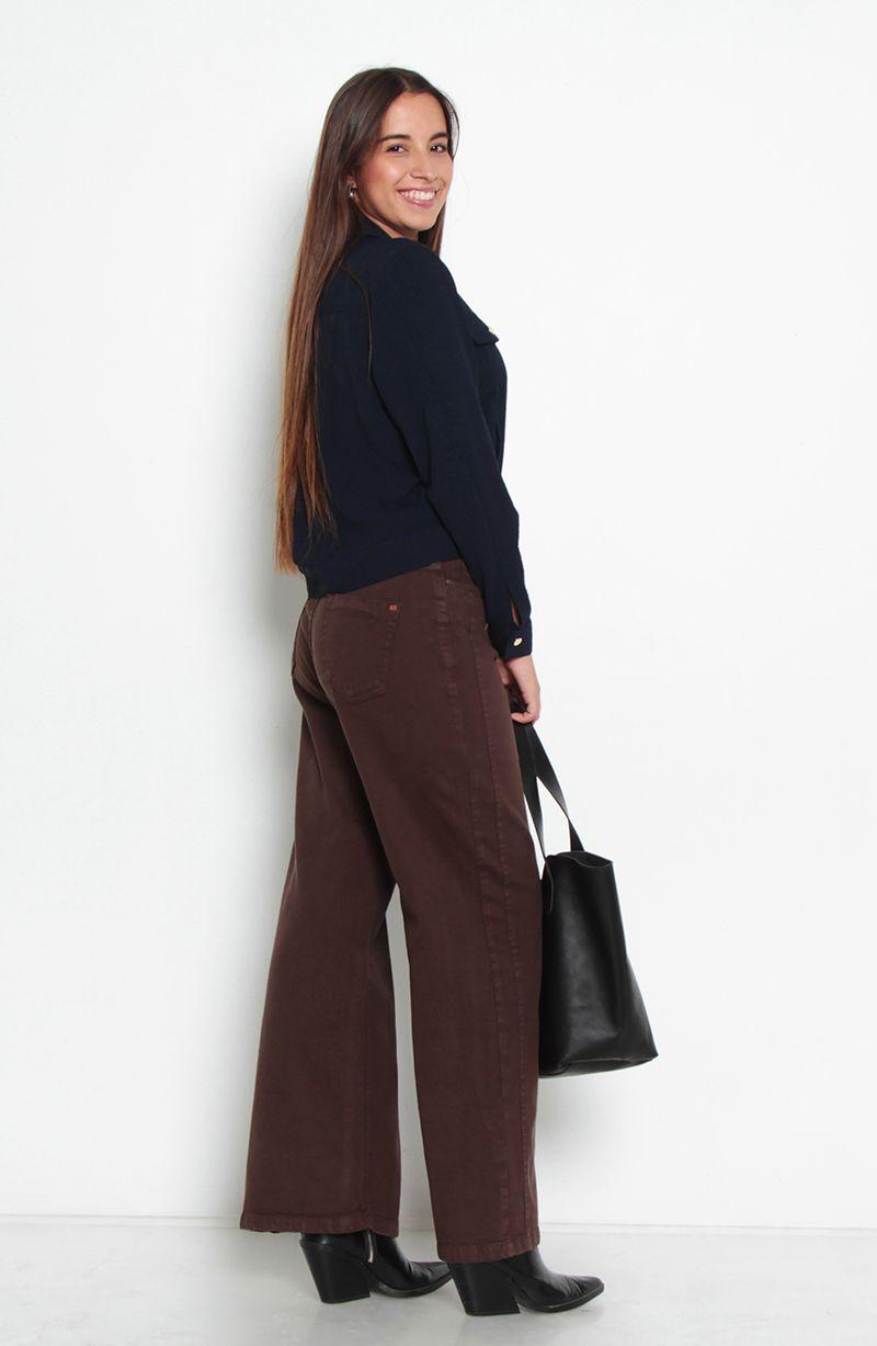 Chaqueta Manga Larga Abotonada En Delantero Con Bolsillos-7