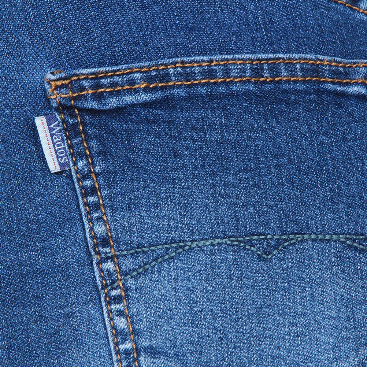Short Baggy Denim Tiro Alto Pretina Basica 1 Boton Bolsillo Argentino-8