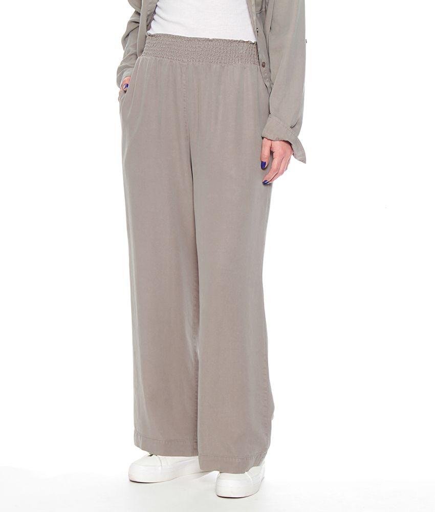 Pantalon Pretina Elasticada Con Bolsillos-0