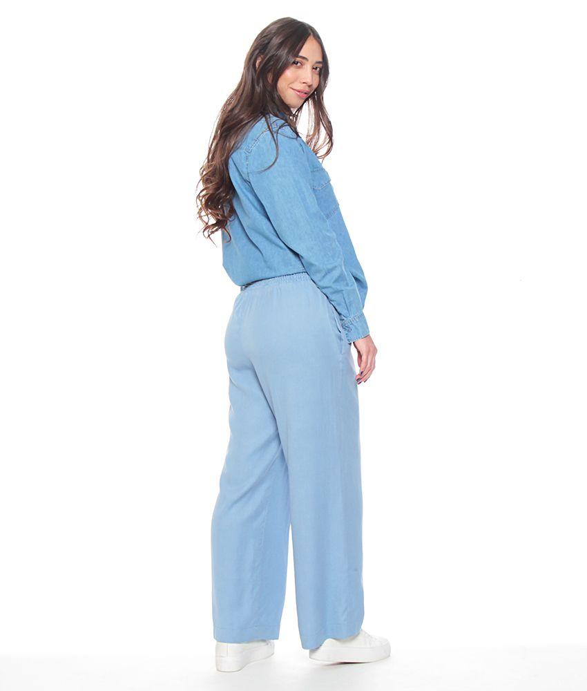 Pantalon Pretina Elasticada Con Bolsillos-5