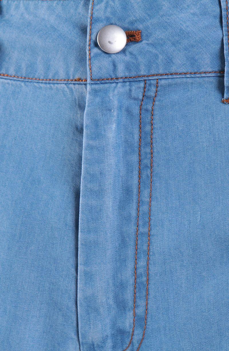 Pantalon Lyocell Wide Leg Tiro Alto Pretina Basica 1 Boton-2