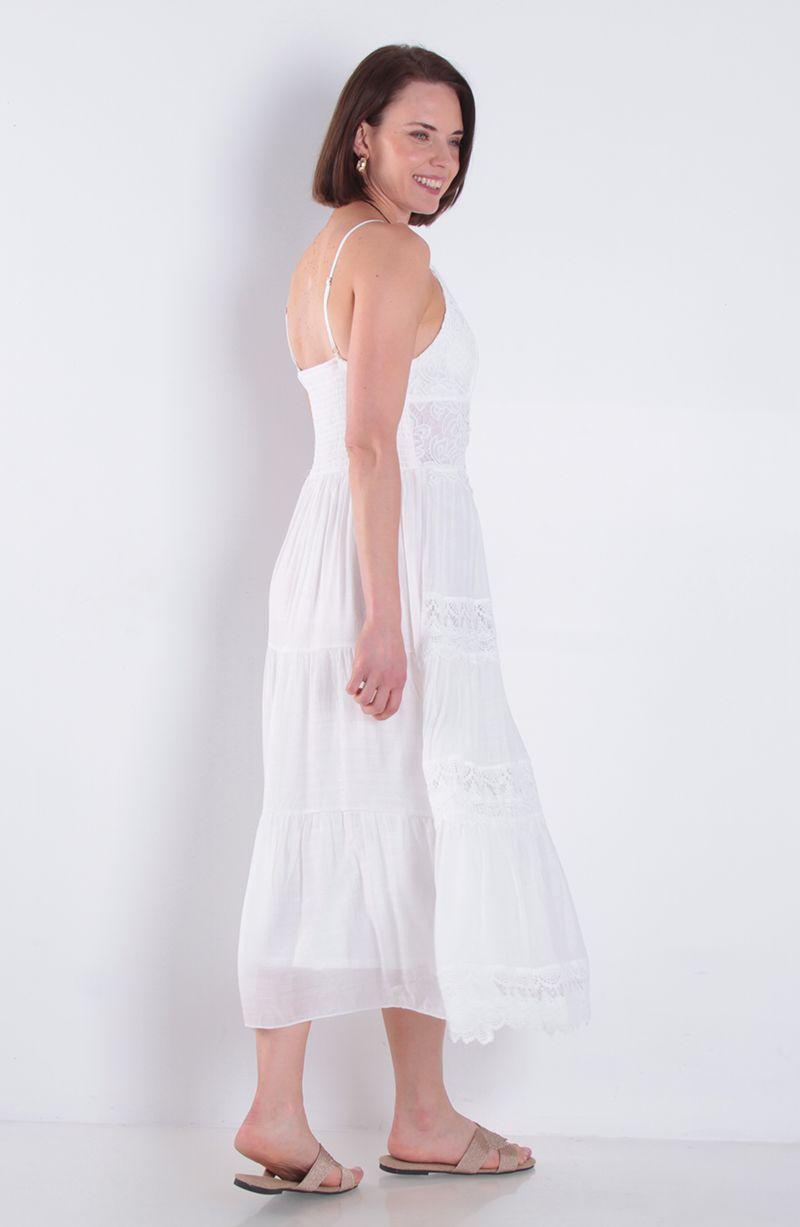 Vestido Sin Manga Con Aplicacion Escote V-6