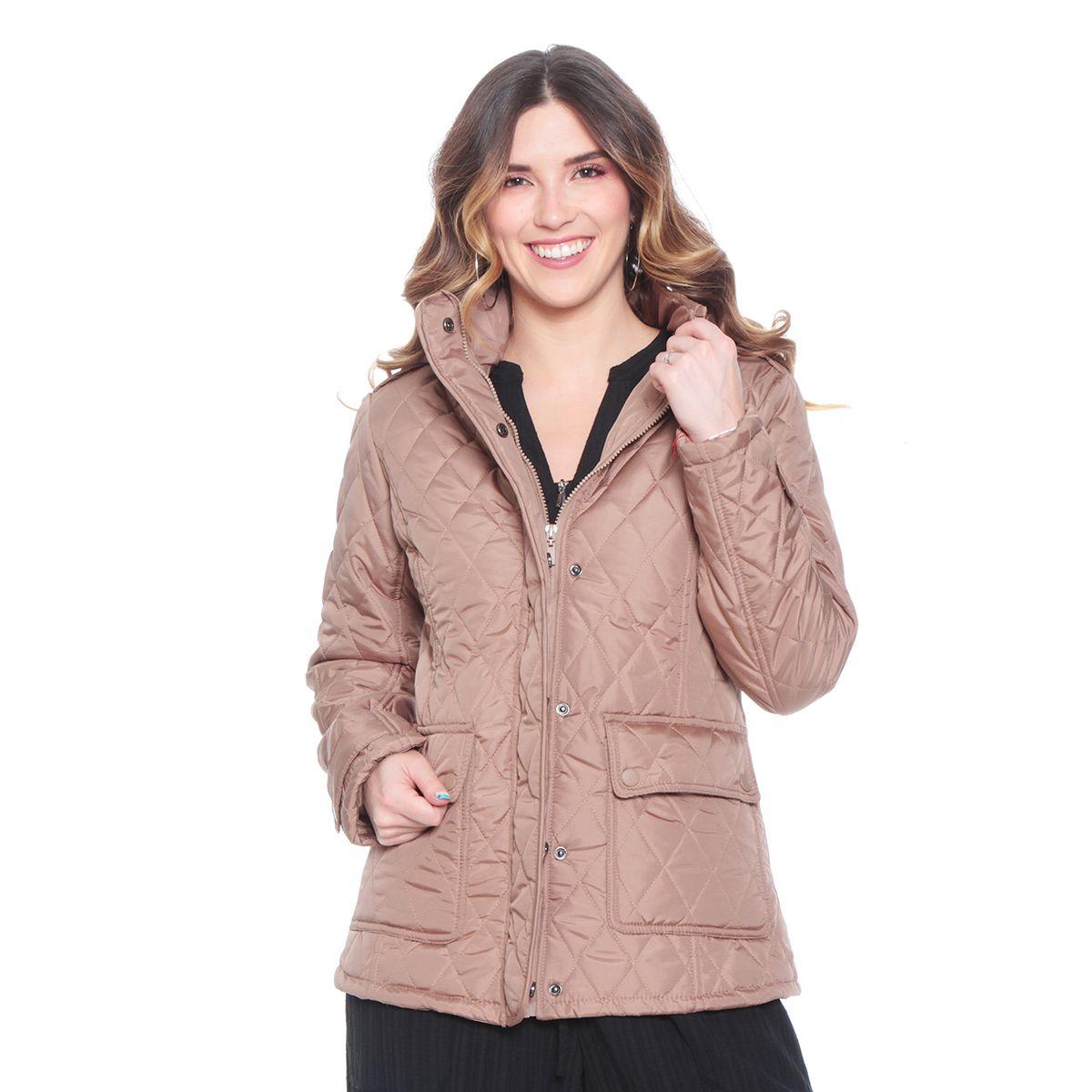Parka Manga Larga Con Bolsillos Y Capucha-0