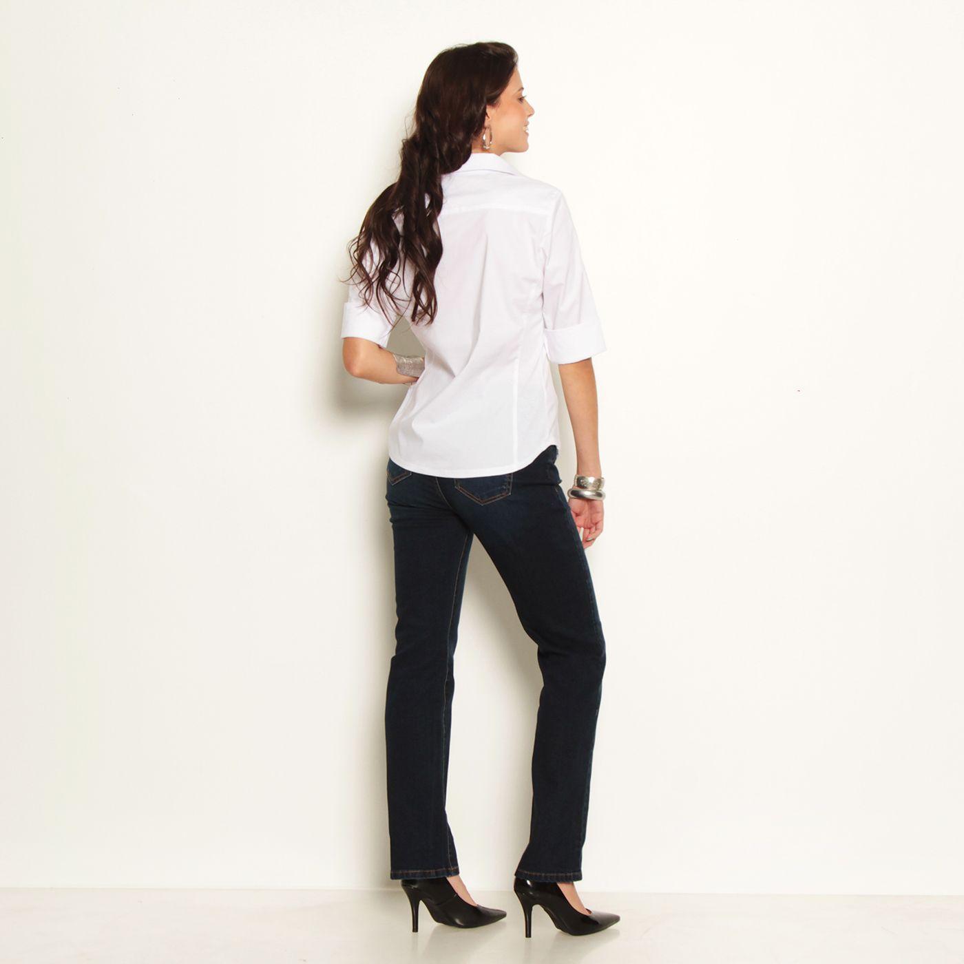 Blusa Manga 3/4   Con Aplicacion En Ombros Y Manga-7