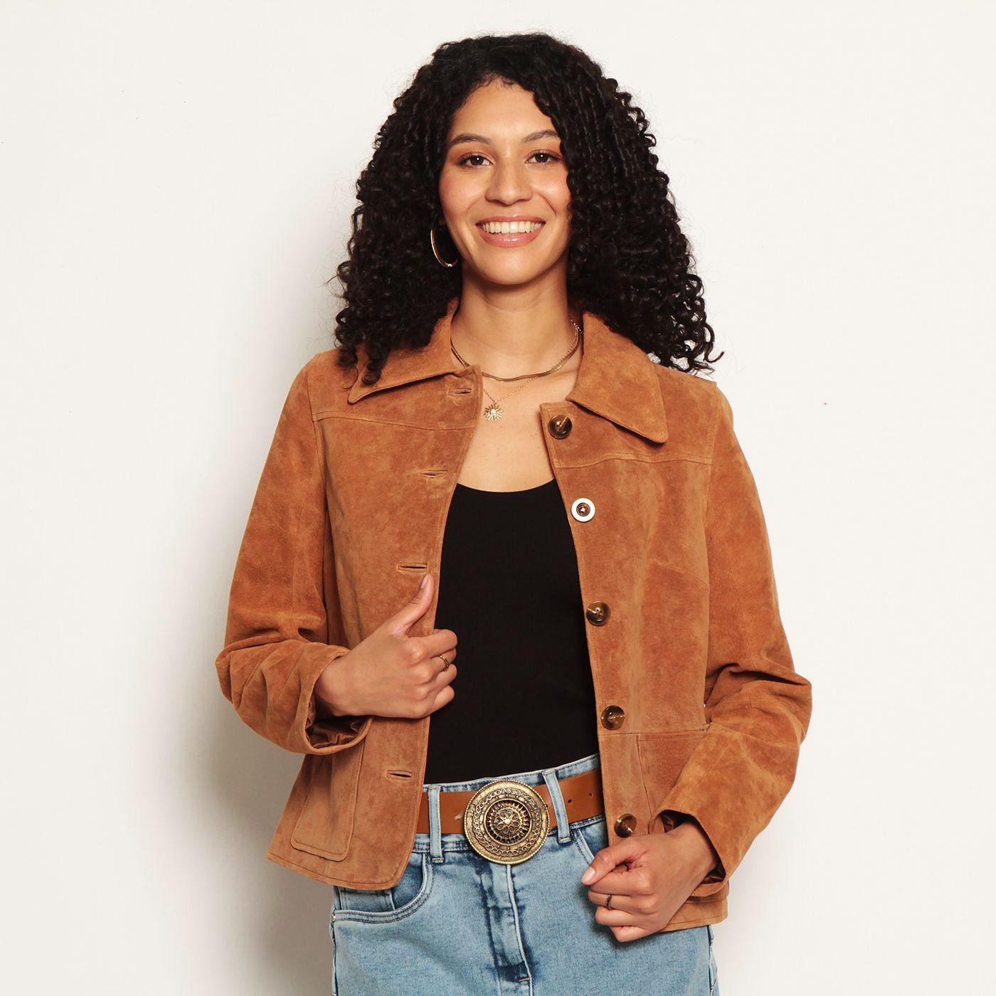 Chaqueta Manga Larga Cuero-3