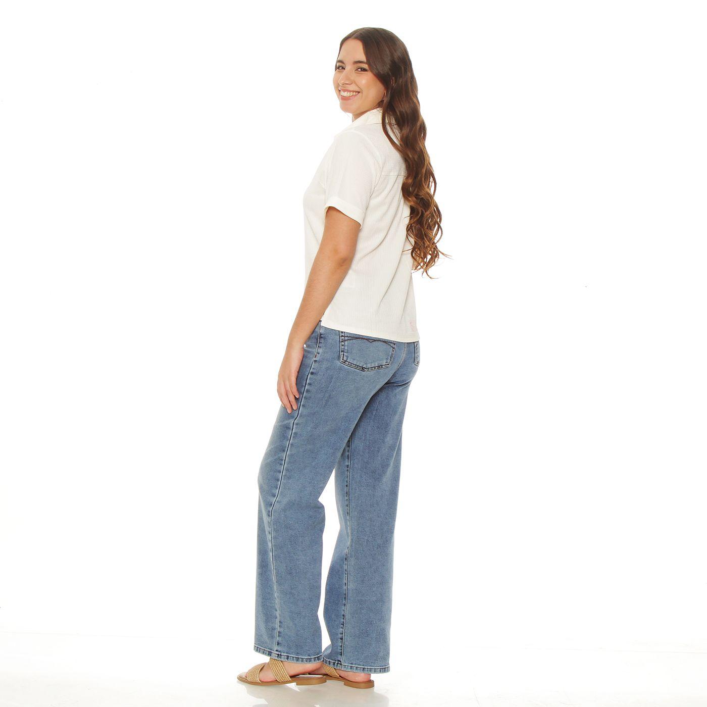 Blusa Manga Corta    Escote V-5