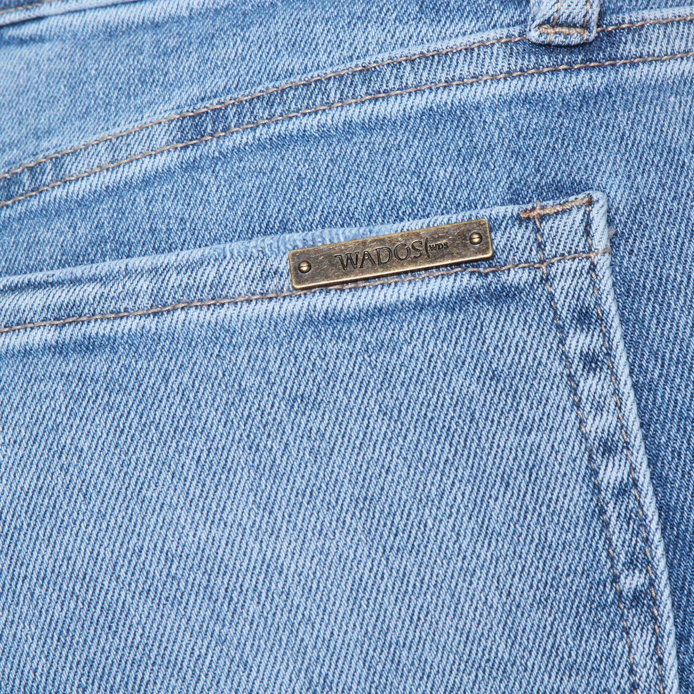 Jeans Wide Leg Tiro Medio Pretina Basica 1 Boton Con Aplicacion En Pre-6