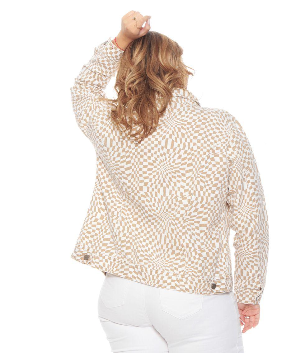 CHAQUETA MANGA LARGA ESTAMPADA CON BOLSILLOS-5