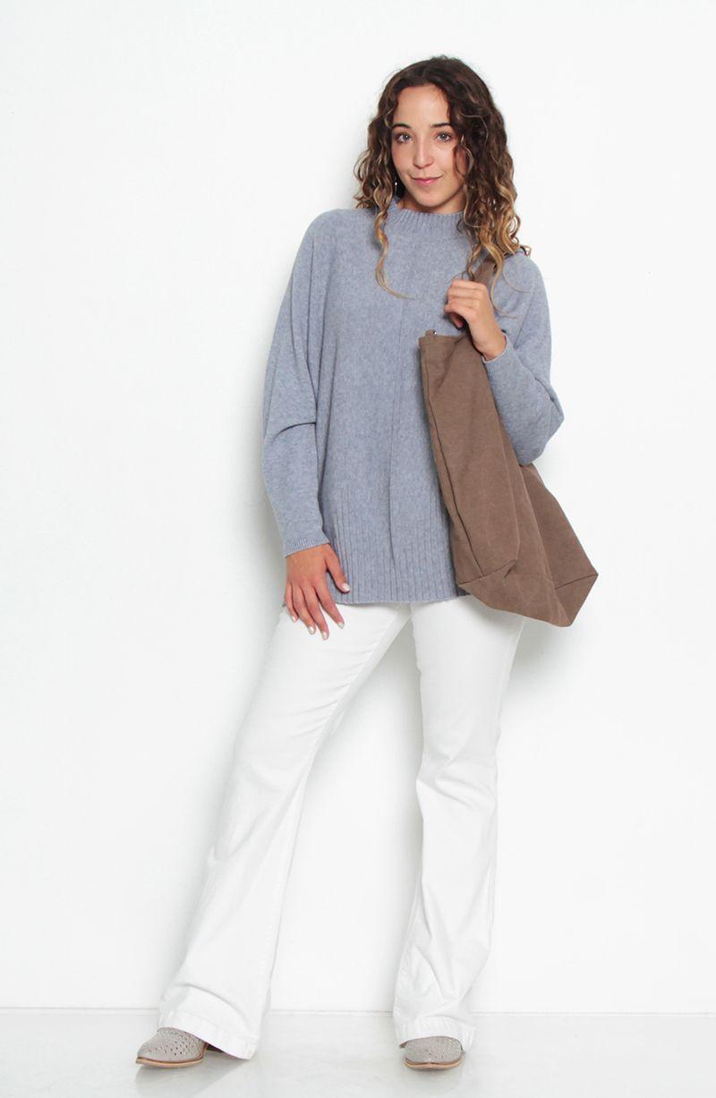 Sweater Manga Larga  Cuello Alto-7