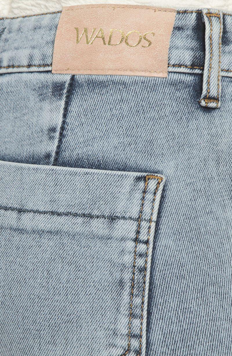 Jeans Flare Alforza Tiro Alto Pretina Basica 1 Boton-7