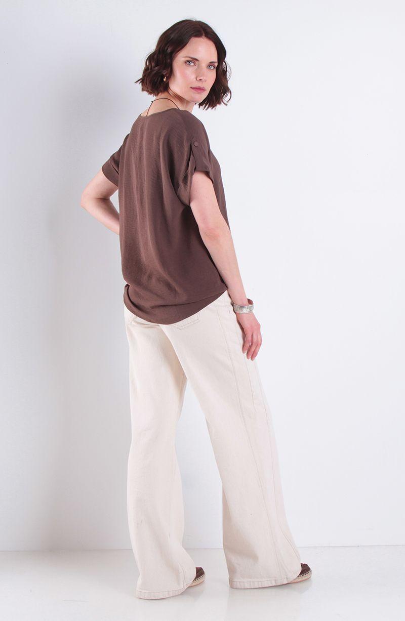 Blusa Manga Corta Escote Redondo-7