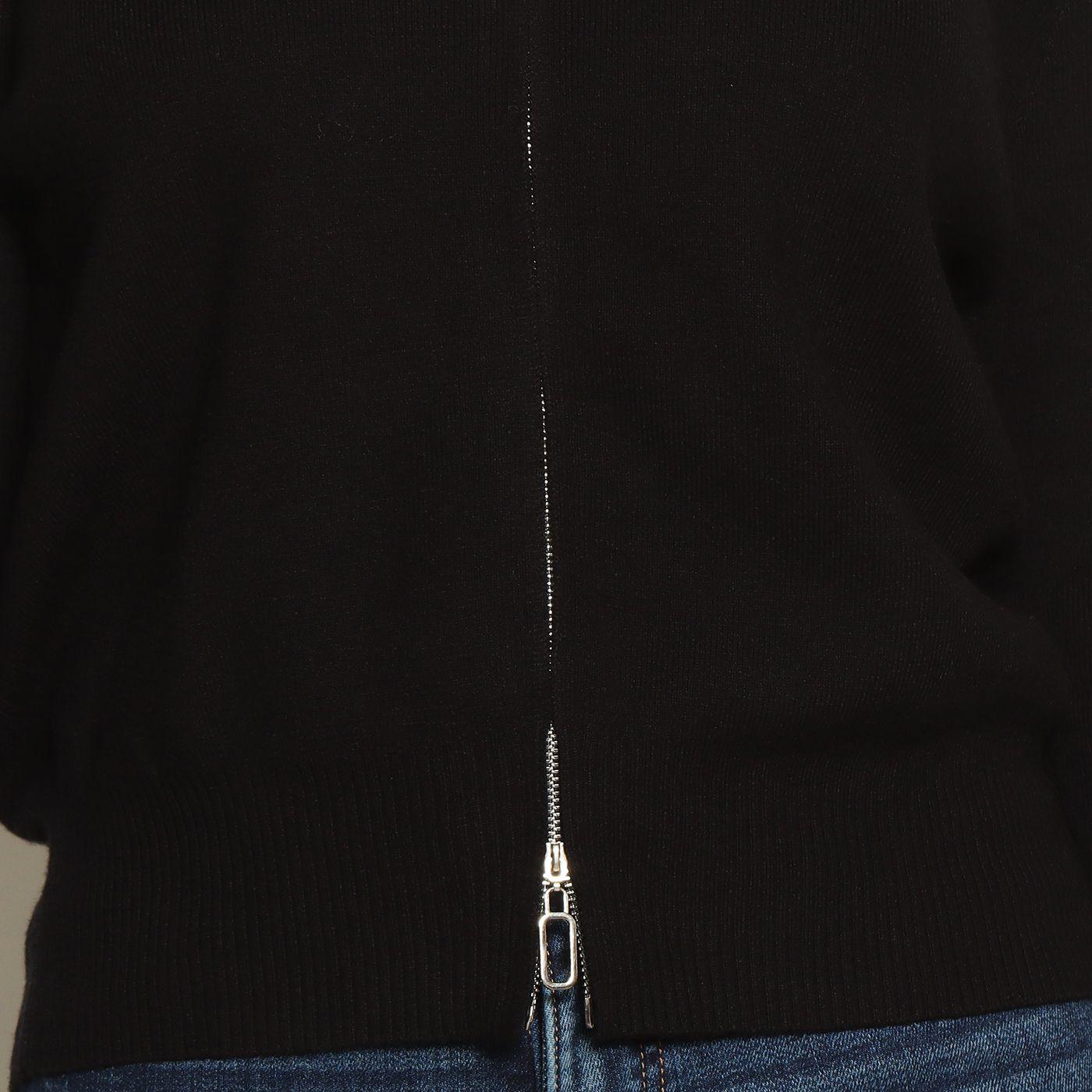 Chaleco Manga Larga Con Cierre En Delantero-2