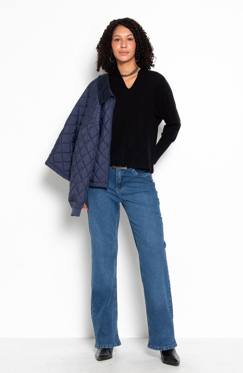 Sweater M 3/4 Escote V-5