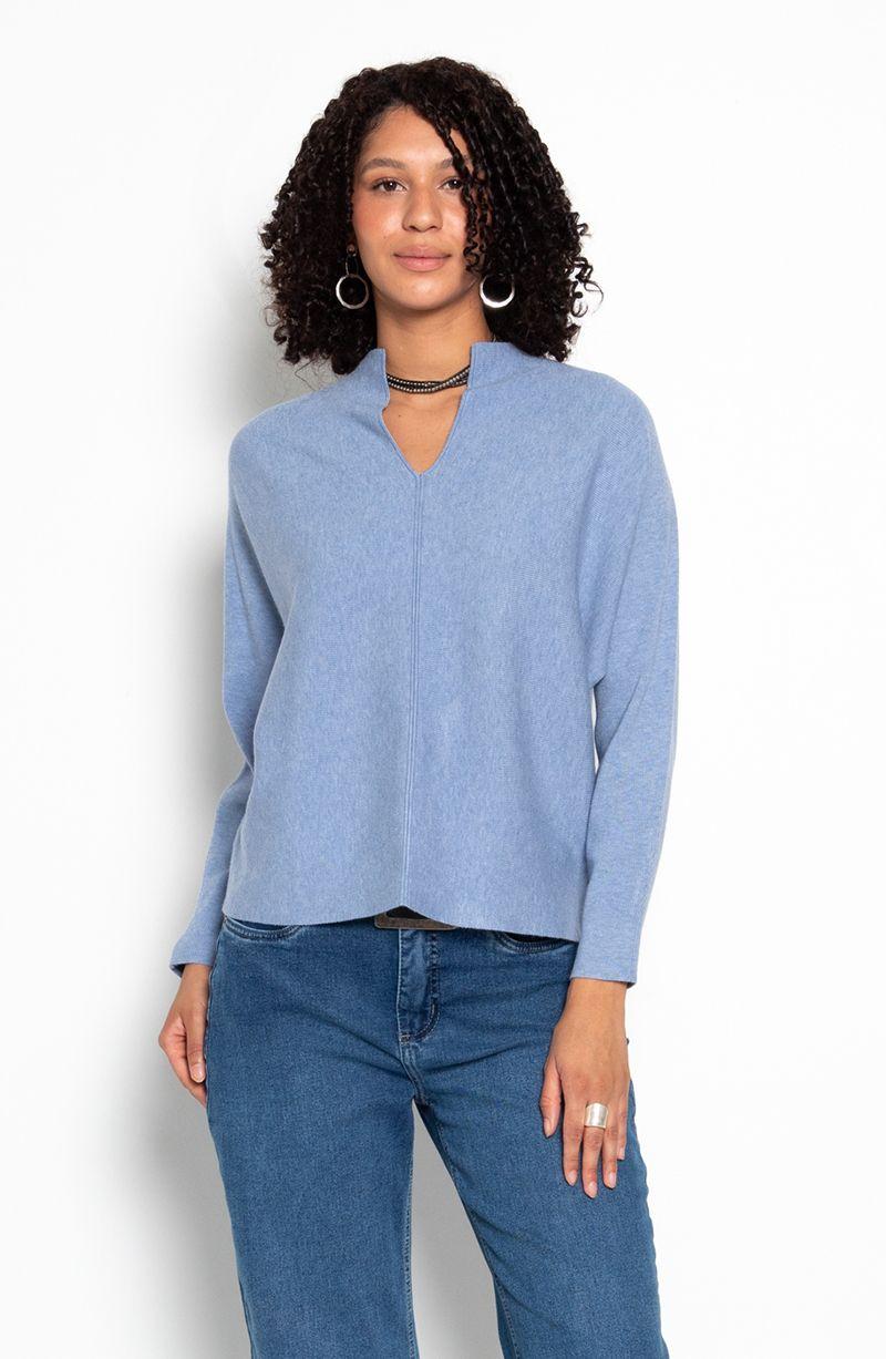Sweater M 3/4 Escote V-0