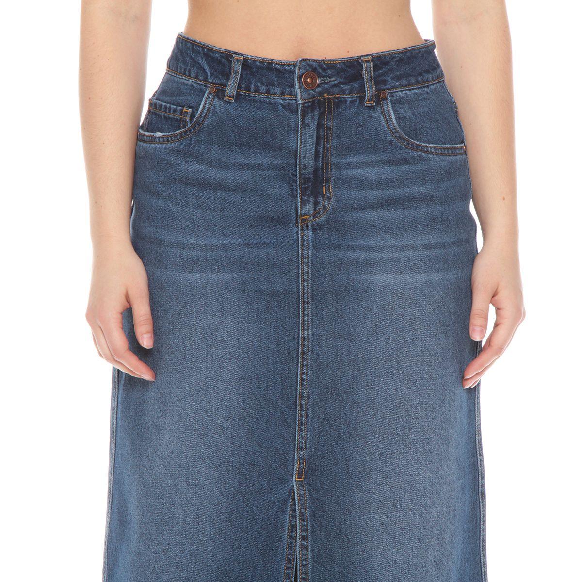 Falda Denim Tiro Alto Abertura-2