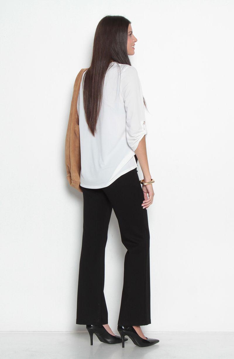 Ponte Recto Con Corte En Delantero Y Doble Broche-6