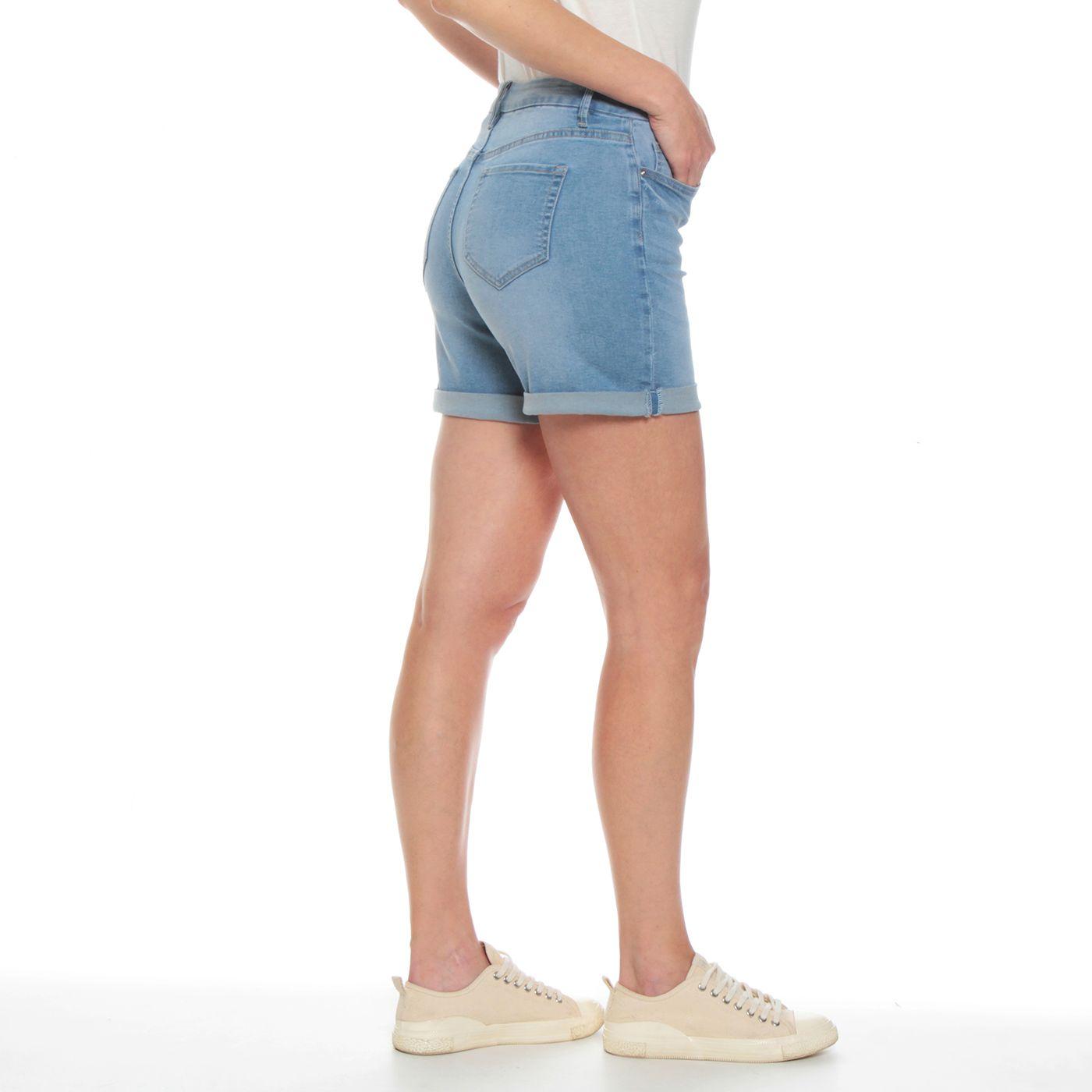 Short Denim Pretina Basica Un Boton-4
