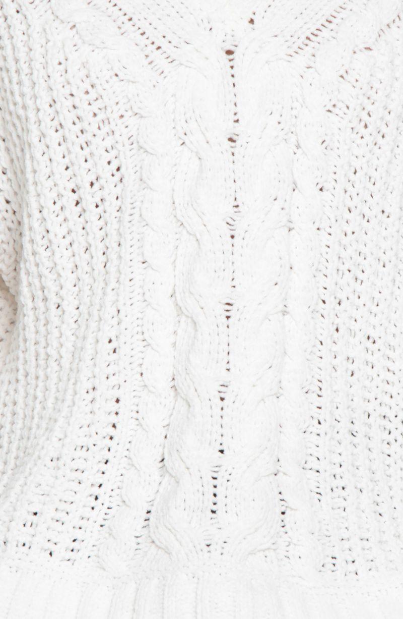 Sweater Chenille   Manga Larga Escote V-3