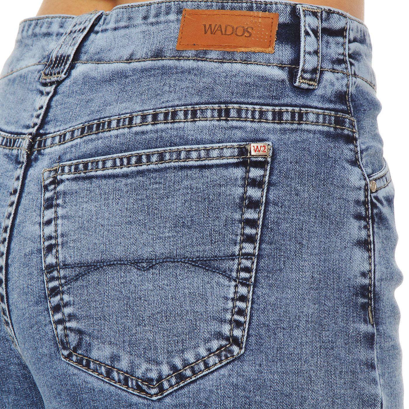 Jeans Wide Leg Tiro Alto  Pretina Interna 1 Boton-9