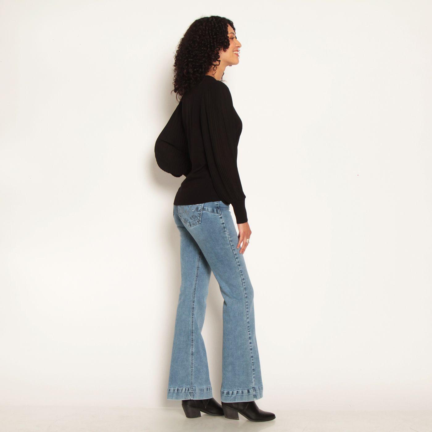 Sweater Manga Larga En Distinta Calidad Escote Redondo-2