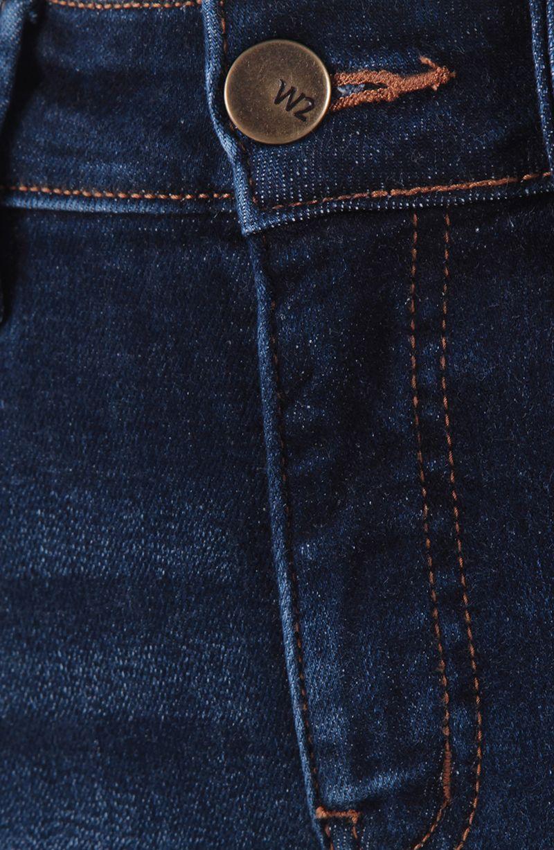 Jeans Recto Tiro Alto Pretina Basica 1 Boton-5