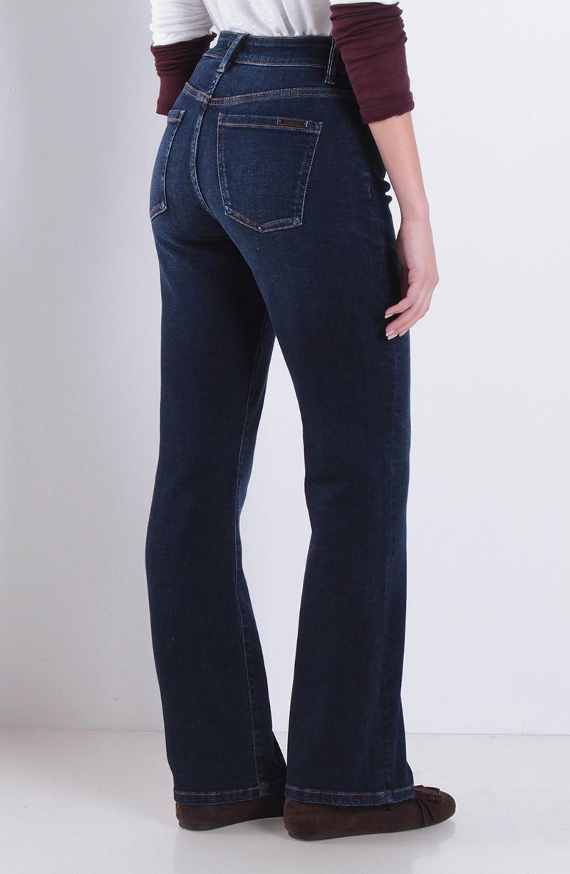 Jeans Recto Tiro Alto Pretina Basica 1 Boton-3