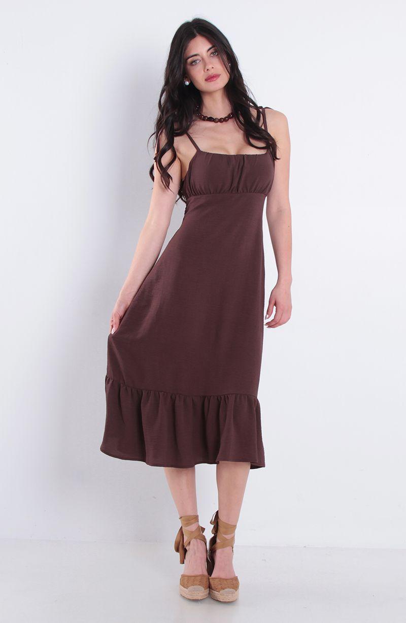 Vestido Corto Sin Manga Con Corte En Busto-0