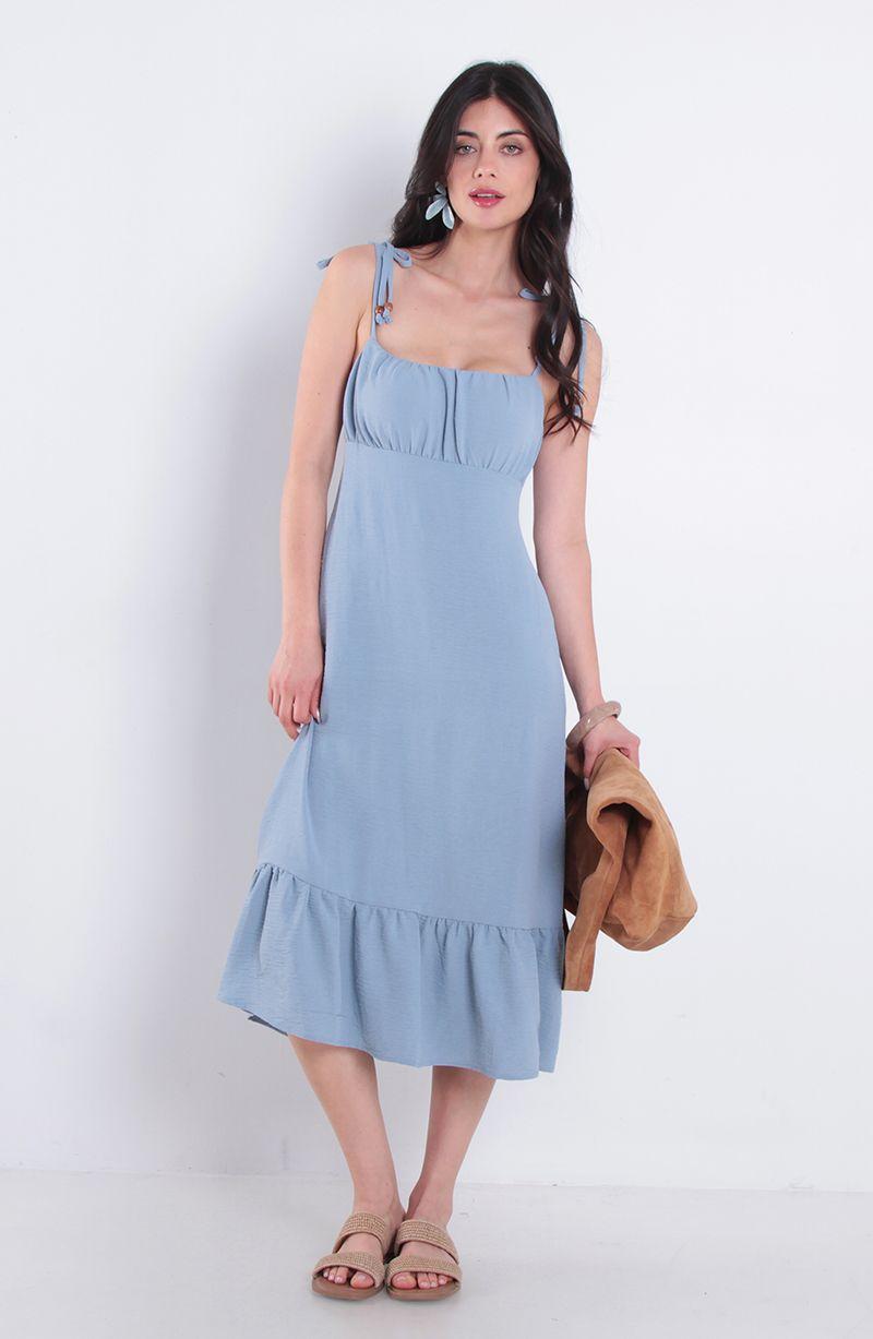 Vestido Corto Sin Manga Con Corte En Busto-0