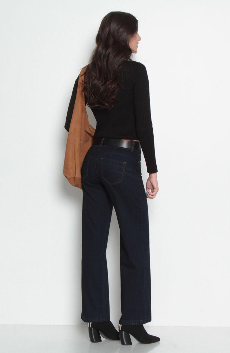 Jeans Push Up Flare Pretina Dos   Botones-8