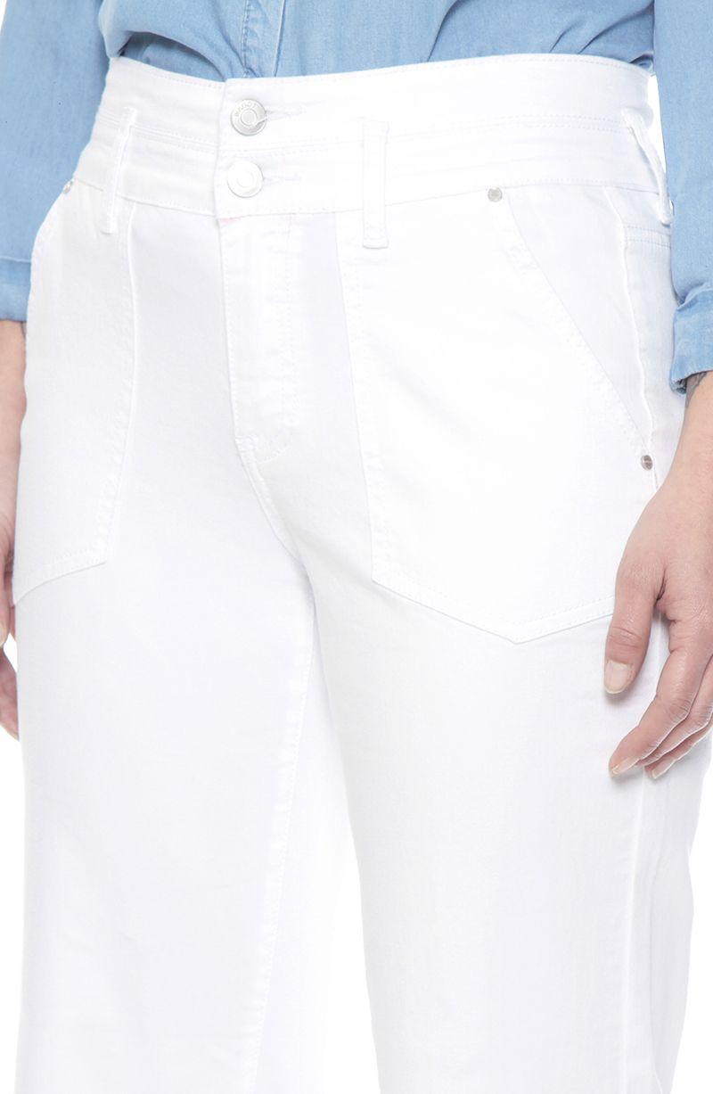 Pantalon Crop Cargo Tiro Alto Pretina Media 2 Botones-2