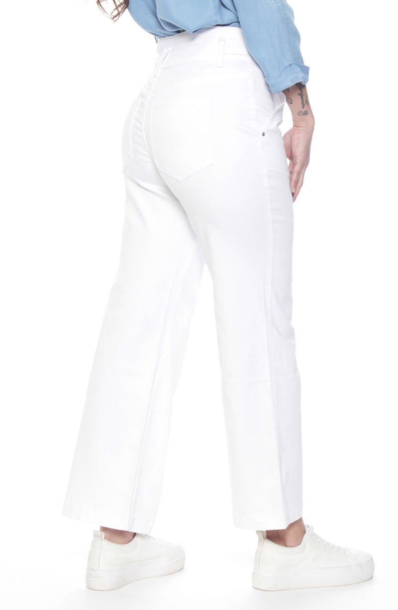 Pantalon Crop Cargo Tiro Alto Pretina Media 2 Botones-3