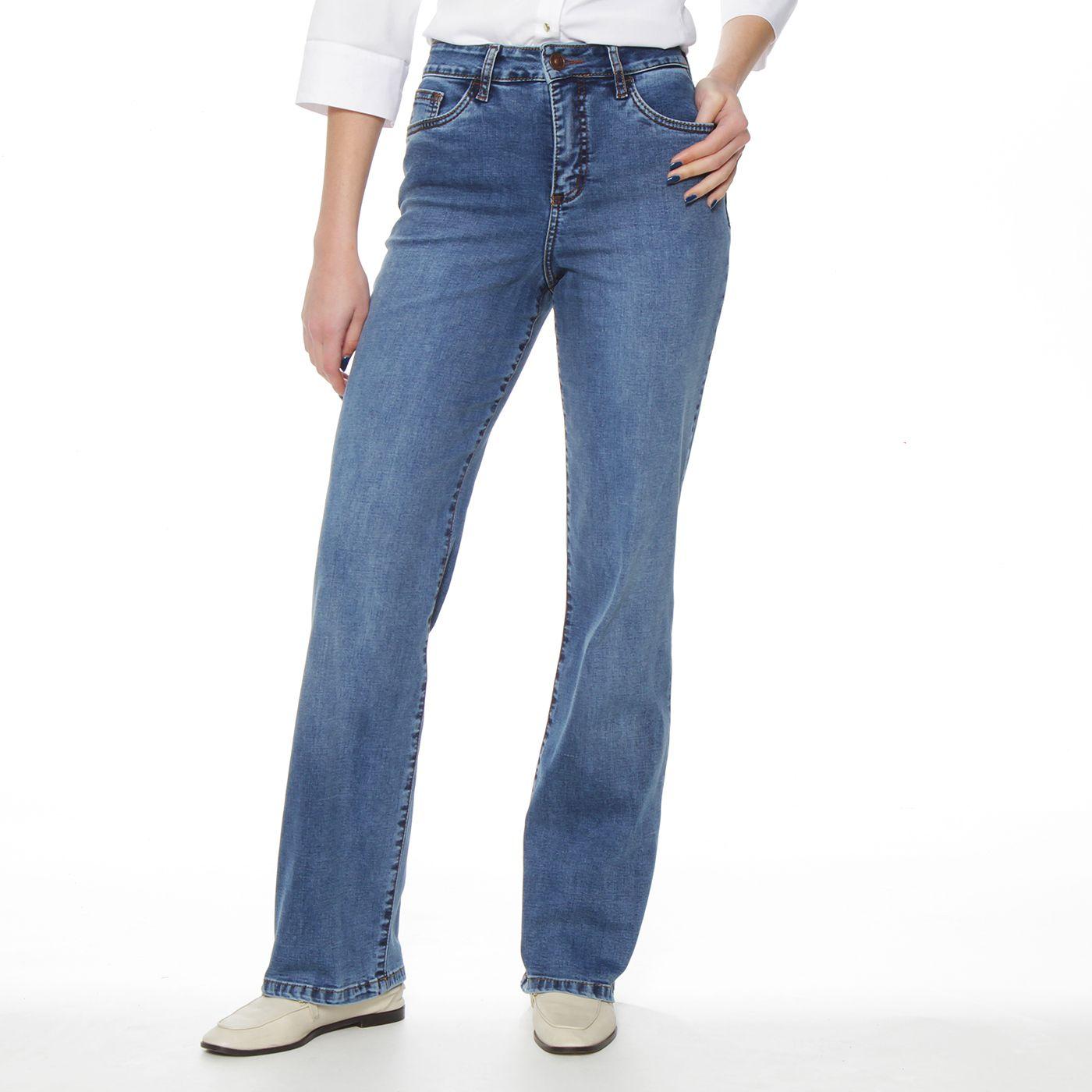 Jeans Recto Tiro Alto  Pretina Basica 1 Boton-0