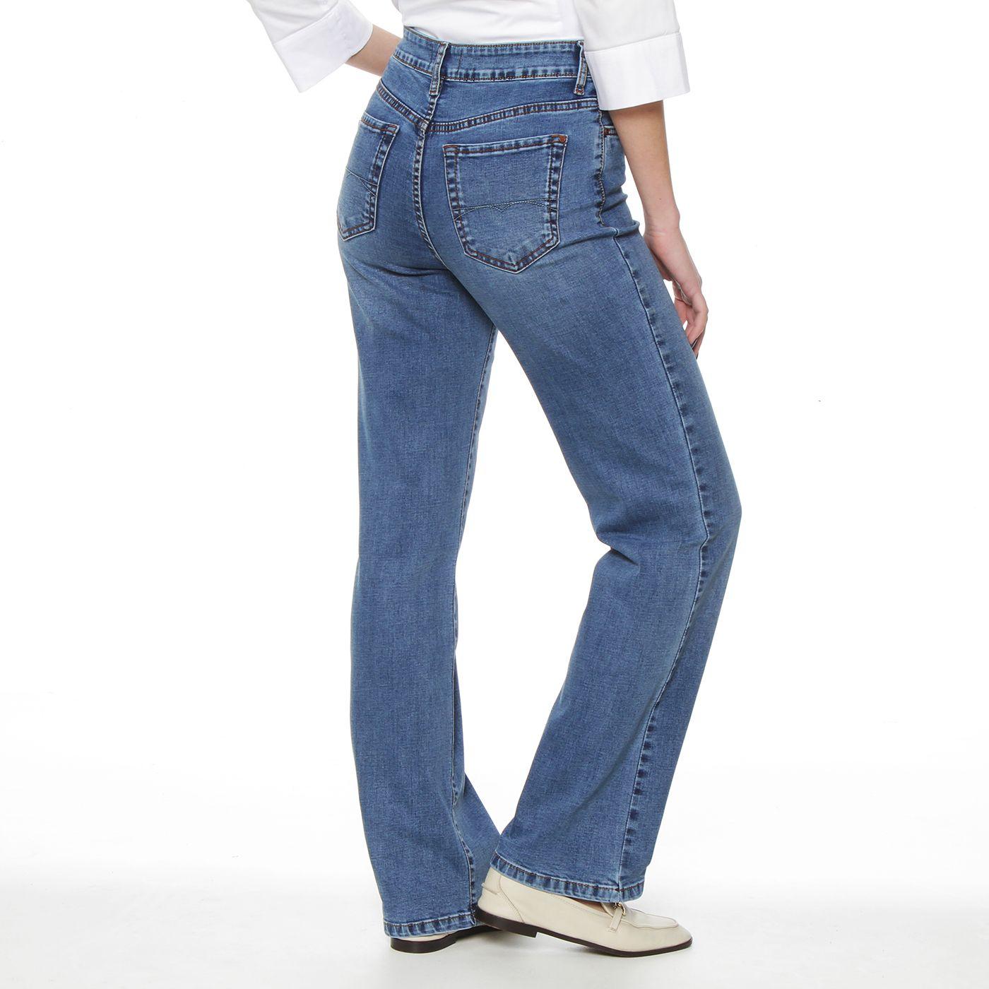 Jeans Recto Tiro Alto  Pretina Basica 1 Boton-4
